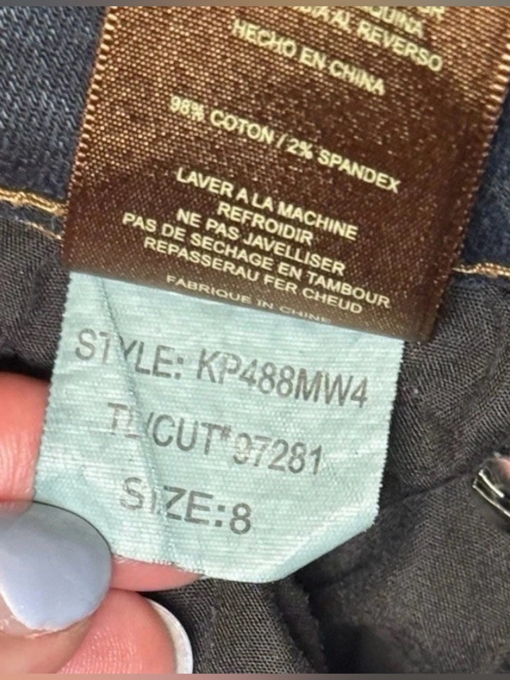 Kut From The Kloth Size 8 Diana Skinny Stretch Blue Jeans Womens 32 X 32 - Picture 10 of 10